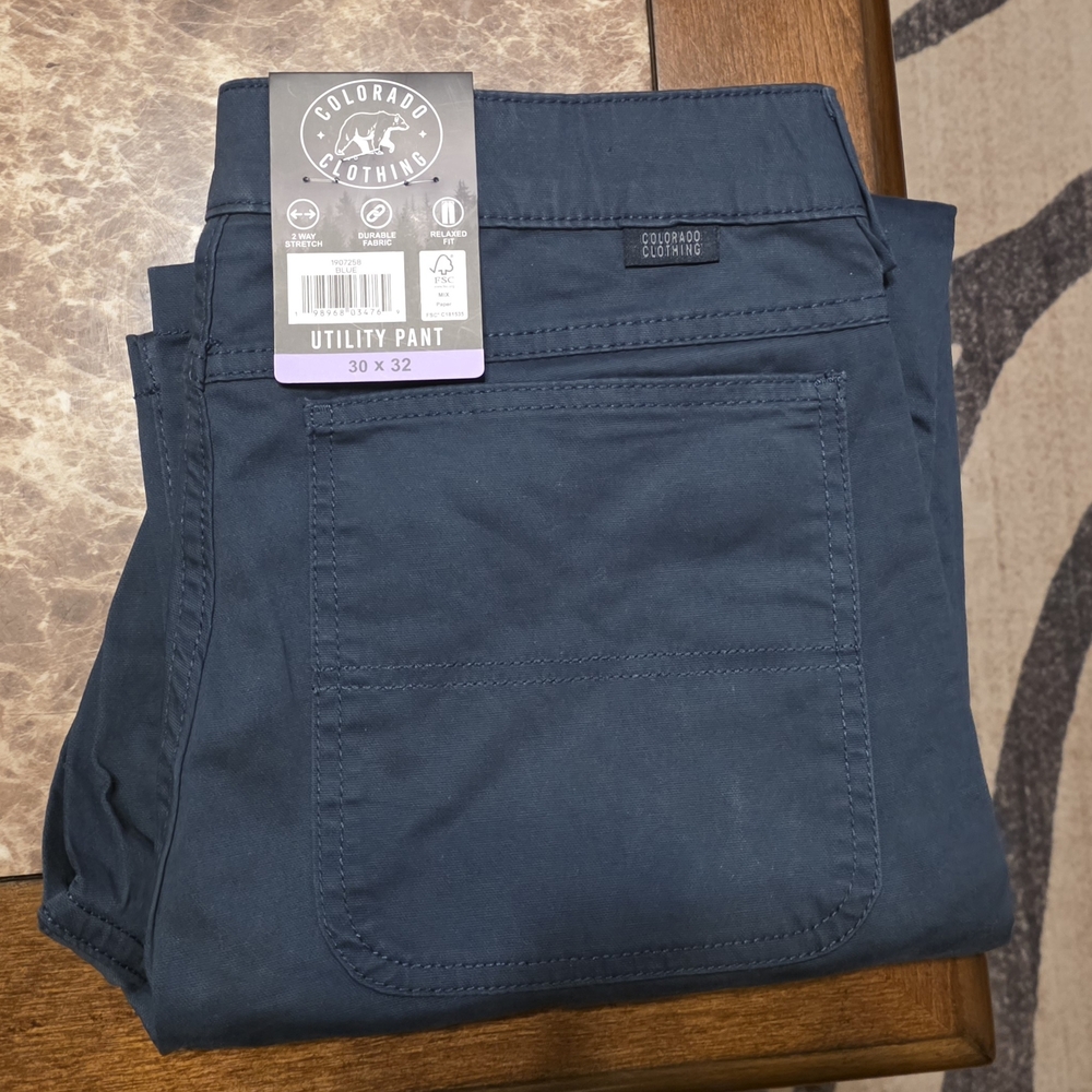 Colorado Clothing Utility Pants in a navy blue color.